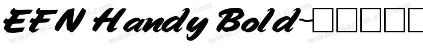 EFN Handy Bold字体转换